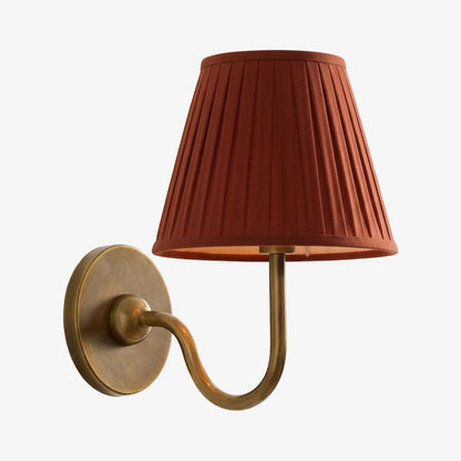 Luvora Decorative Pleated Shade Wall Lamp Vintage Modern Lighting for Corridor and Home Interiors