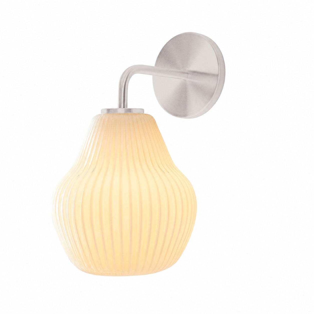 Rivrona Wandleuchte aus geripptem Glas – elegante, moderne Beleuchtung für Flur und Schlafzimmer