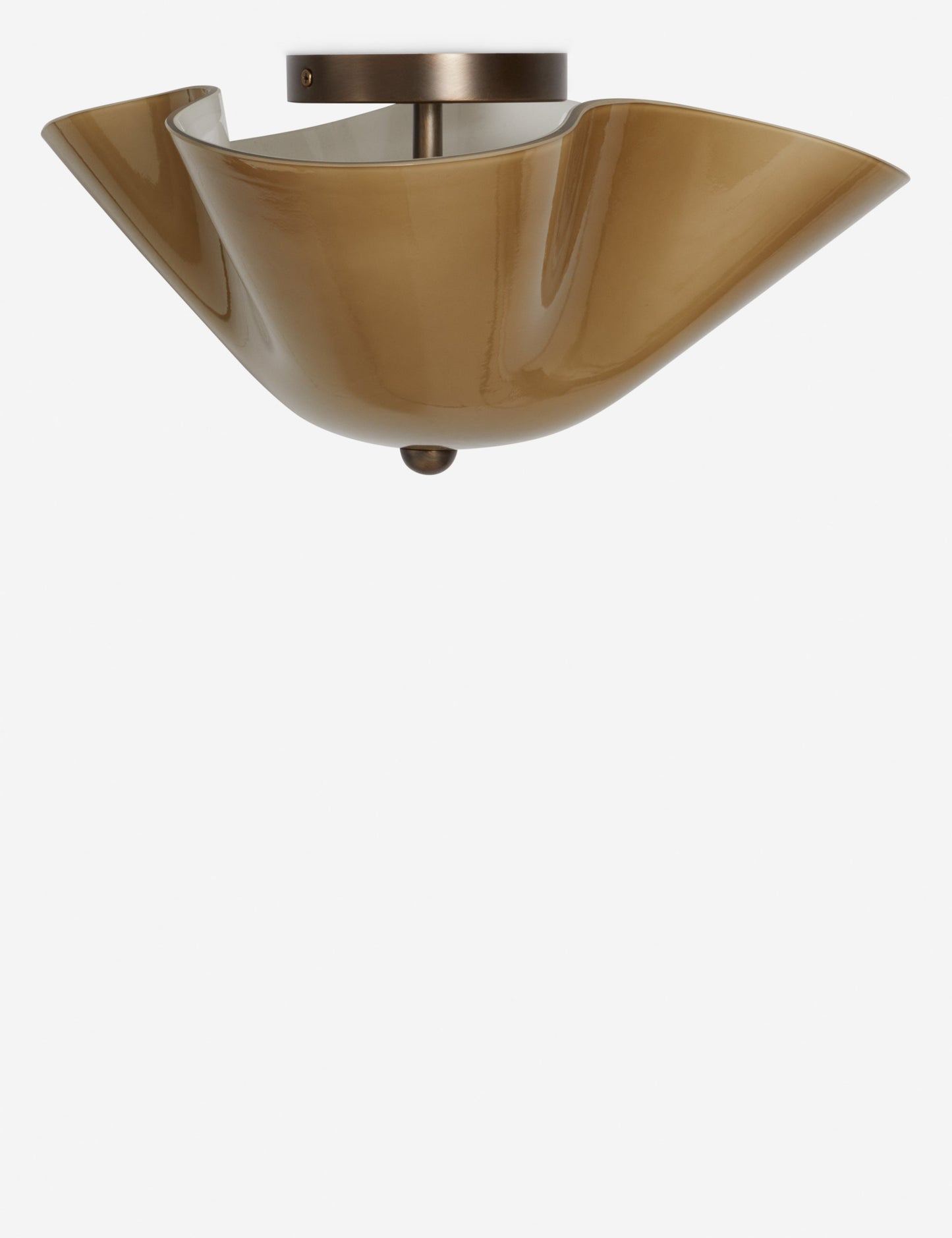 Bellina Warm Glow Sculptural Ceiling Light for Low Ceiling Areas