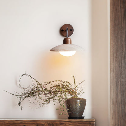 Modernes Design Disc Travertin Wandleuchte