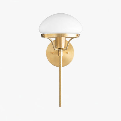 Ornato Luxe Moderne Art Deco Wandleuchte - Opalglas Kugelleuchte - Messing oder Schwarz