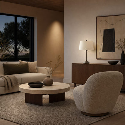 Nera USB Table Lamp – Adjustable Height Sleek Metal Modern Lamp for Office and Living Room