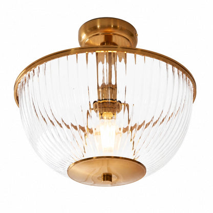 Luntra Deckenleuchte mit geripptem Glas – Elegante Deckenleuchte für Flure und Schlafzimmer