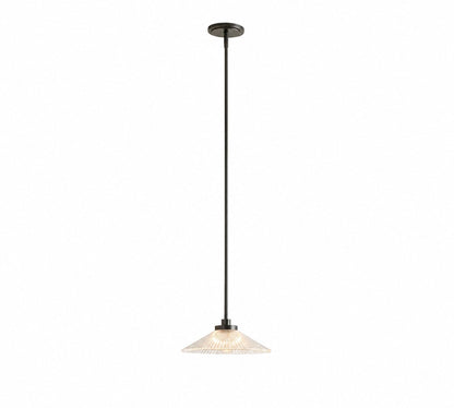 Bravira Pendelleuchte aus geripptem Glas – elegante Kücheninsellampe