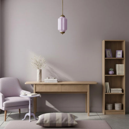 Eloise Petite Pendant Light - Vintage Milk Glass Lamp