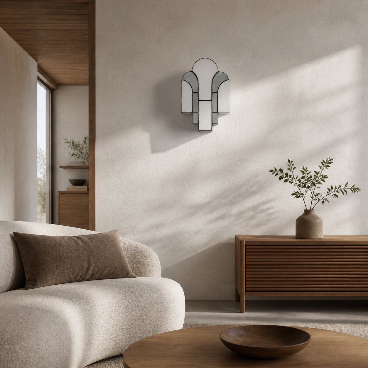 Kelsar Wandleuchte – Elegantes, geschwungenes Design – Moderner, minimalistischer Stil für Flur und Wohnzimmer