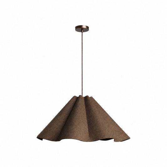 Weavara Skulpturale Pendelleuchte aus Stoff und Metall – Moderne Hängelampe für Ess- oder Wohnzimmer