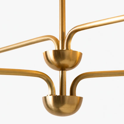 Kronleuchter aus Lutal-Bronze – Modernes Design mit monochromer Oberfläche