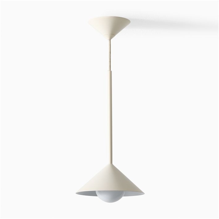 Brivana Adjustable Pendant – Mid-Century Cone Light for Kitchen & Dining