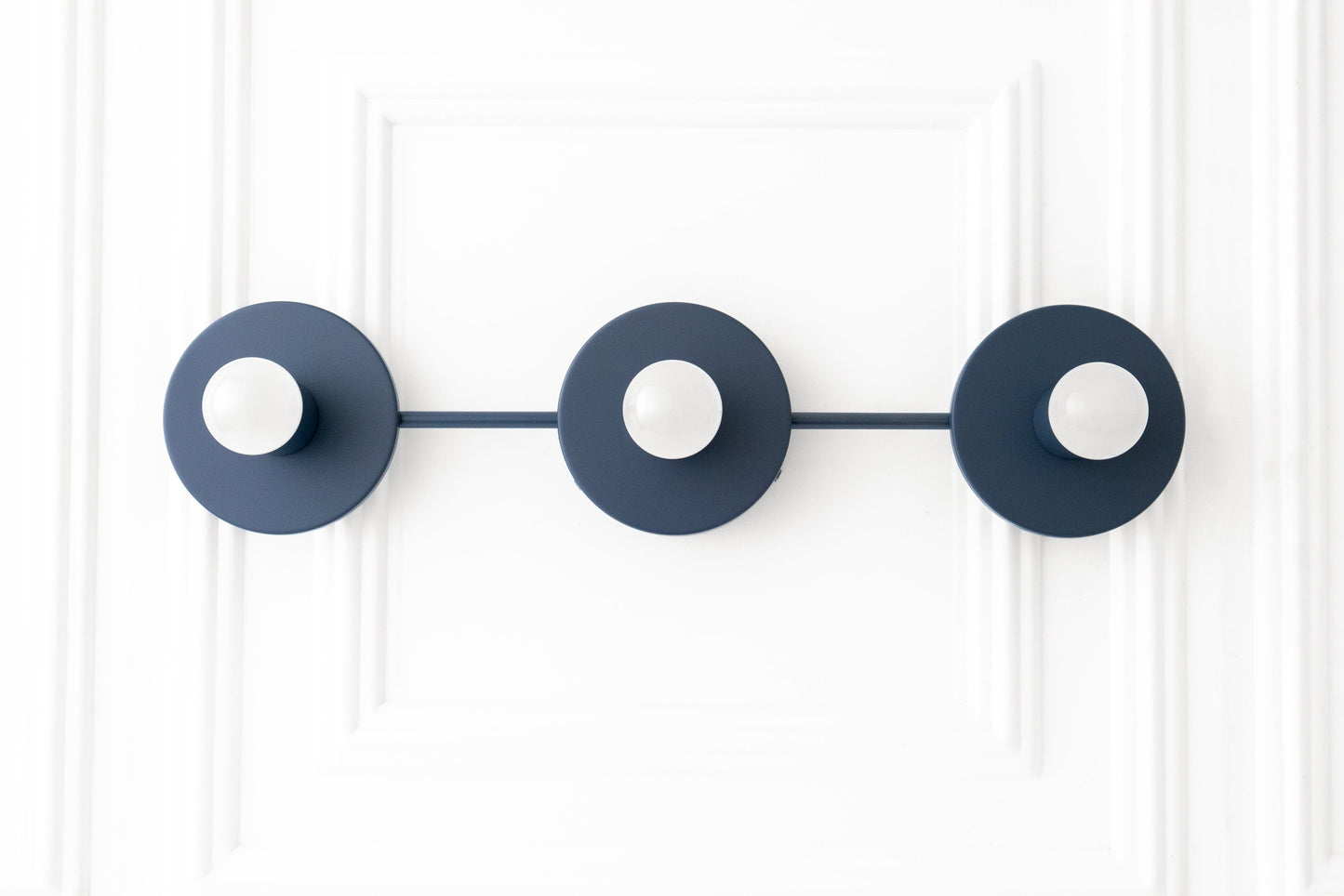 Radiro Globe Modern Spherical Glass Vanity Light – Minimalist 3-Light Fixture for Bathrooms