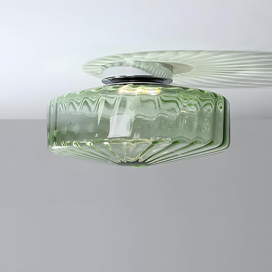 Vintage Water Wave Glass Ceiling Lamp