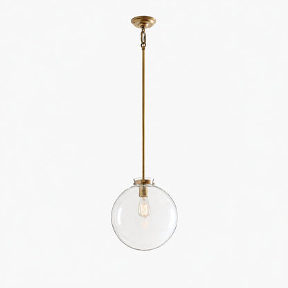 Sterling Minimalist Glass Pendant Collection - Vintage Brass Lighting Design