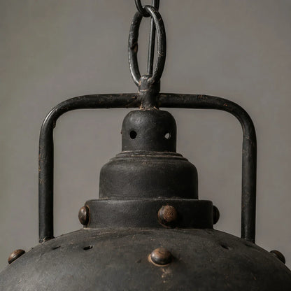 Close view of chain and rivet details