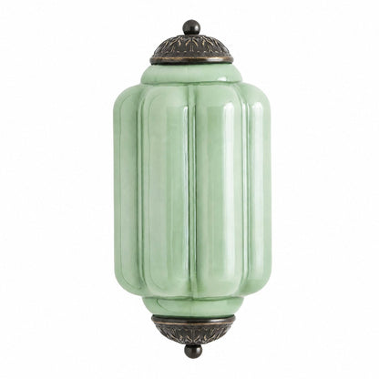 Eloise Messing-Wandleuchte – Elegante Vintage-Beleuchtung aus Milchglas