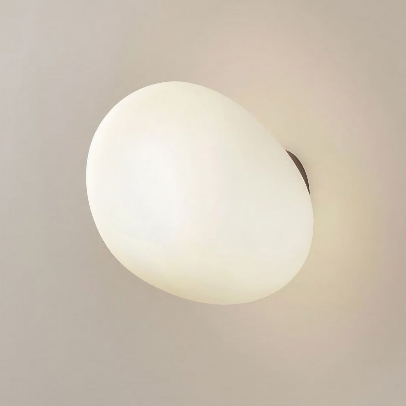 Stonea Organic Pebble Silhouette Wall Ceiling Lamp Contemporary Glass Light for Home N16