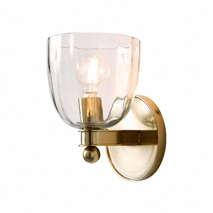 Vega Glas-Wandleuchte im minimalistischen Stil mit Kugelform, sanftes, diffuses Licht, erhältlich als Ein- oder Zweiflammenleuchte