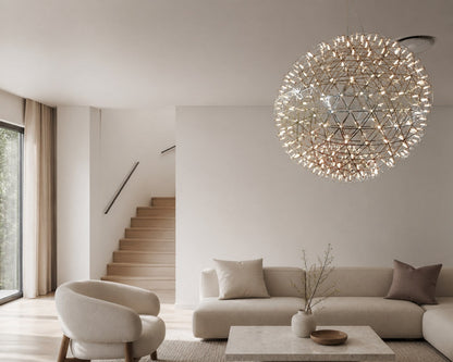 Silver Spark Ball Pendant Light