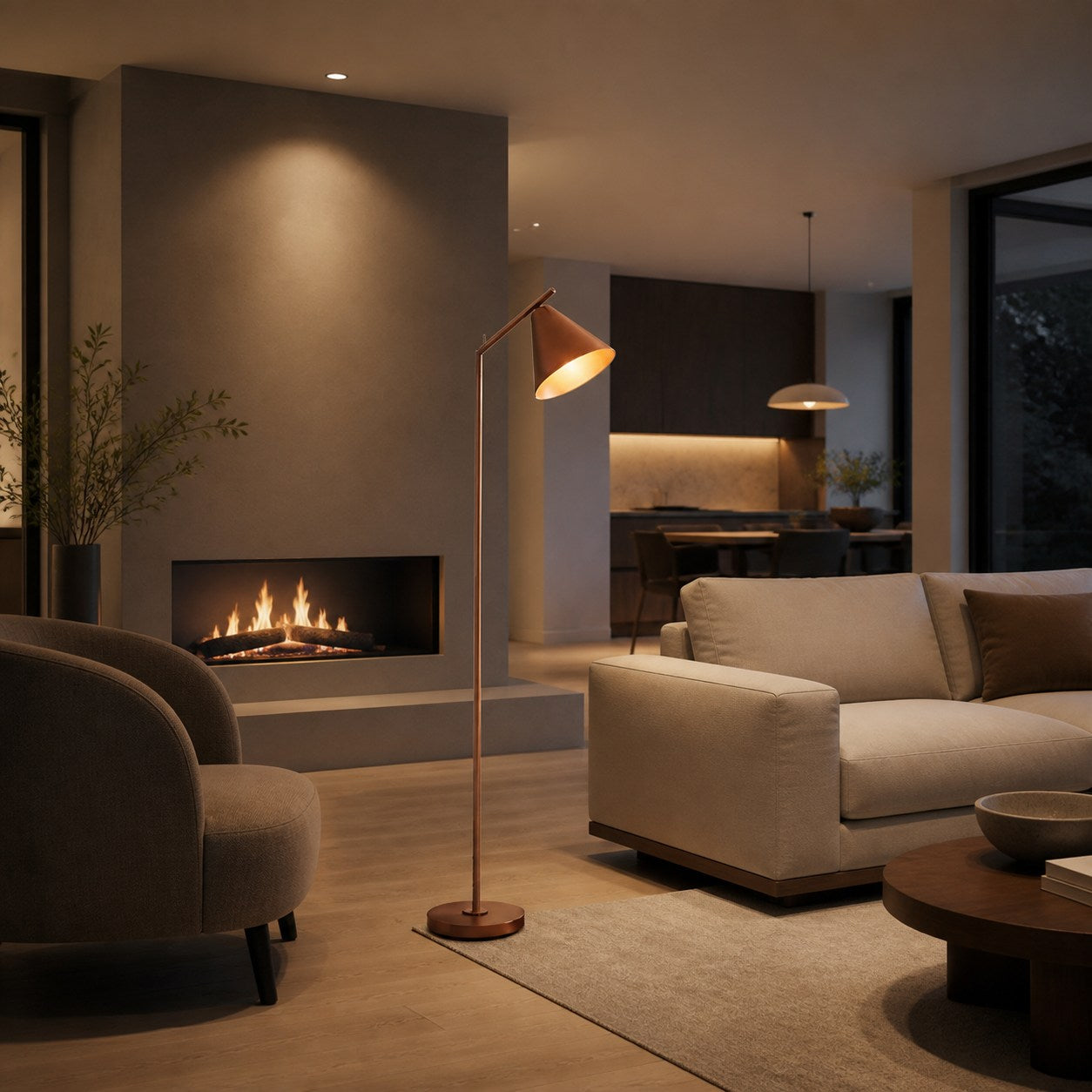 Moderne Oricone Stehleuchte mit verstellbarem Arm – Leseleuchte im Cape-Stil