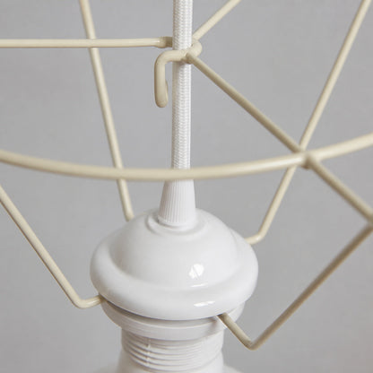 Florevianische Hängeleuchte aus gewebtem Jute – Boho-Chic-Trommelpendelleuchte für Wohn- oder Esszimmer