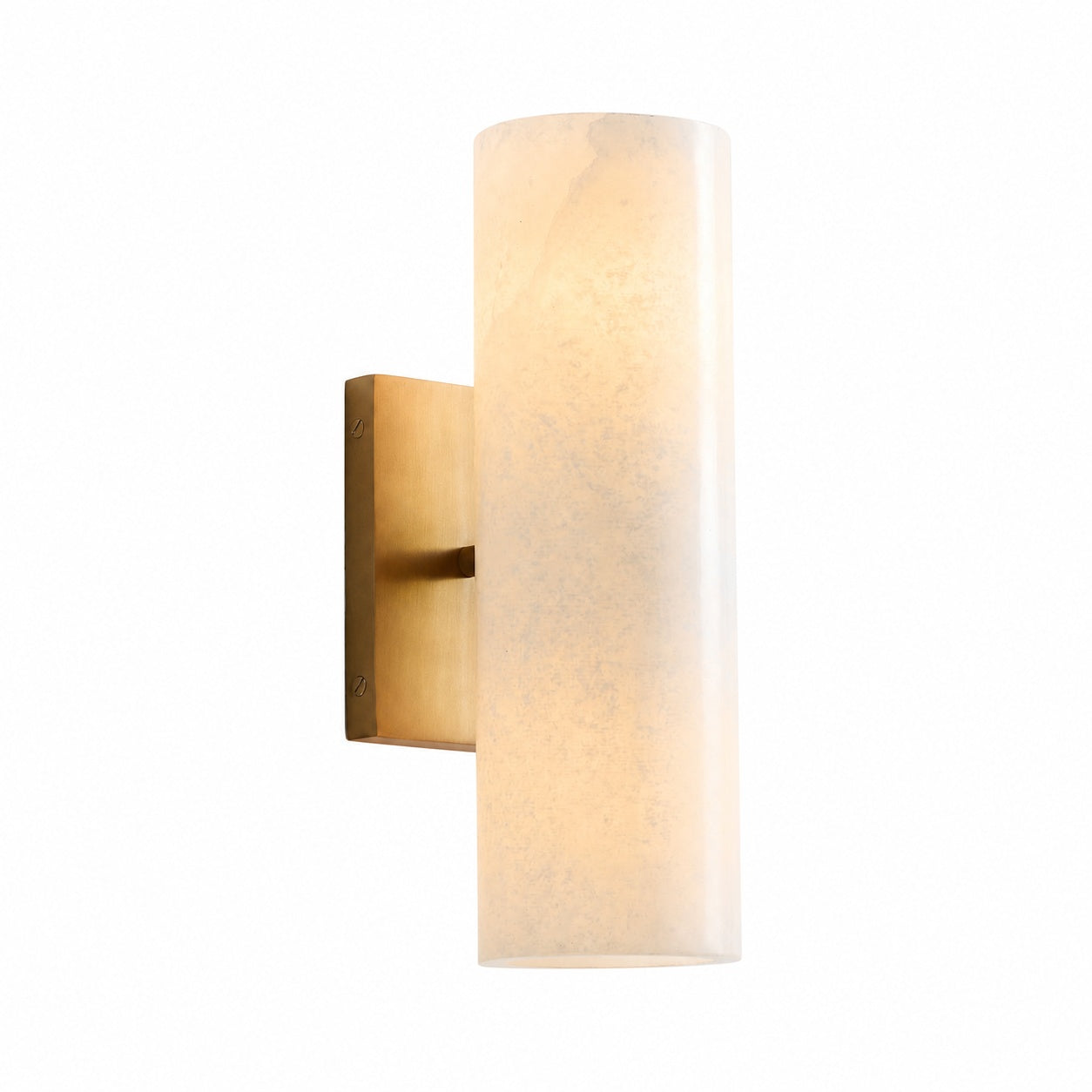 Wolvina Wandleuchte aus natürlichem Marmor mit glatten Metalldetails