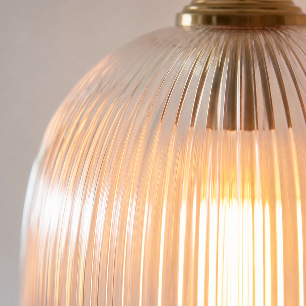 Brazara Glass Dome Pendant Light – Classic Metal Trim Design for Kitchen and Dining