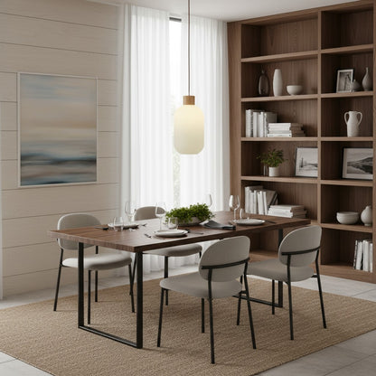 Opalyn Vintage Elegant Milky White Glass Pendant Lamp - Lighting for Dining Room