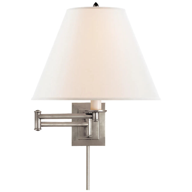 Praktische Schwenkarmlampe aus Messing – Traditionelle Nachttischlampe