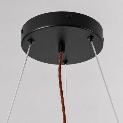 Miravelle Minimalist Pendant Lamp with Natural Stone Shade for Dining Room