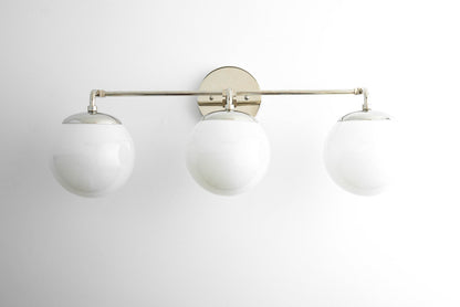 Glorica Glass Wall Sconce - Modern Vintage Vanity Light Fixture