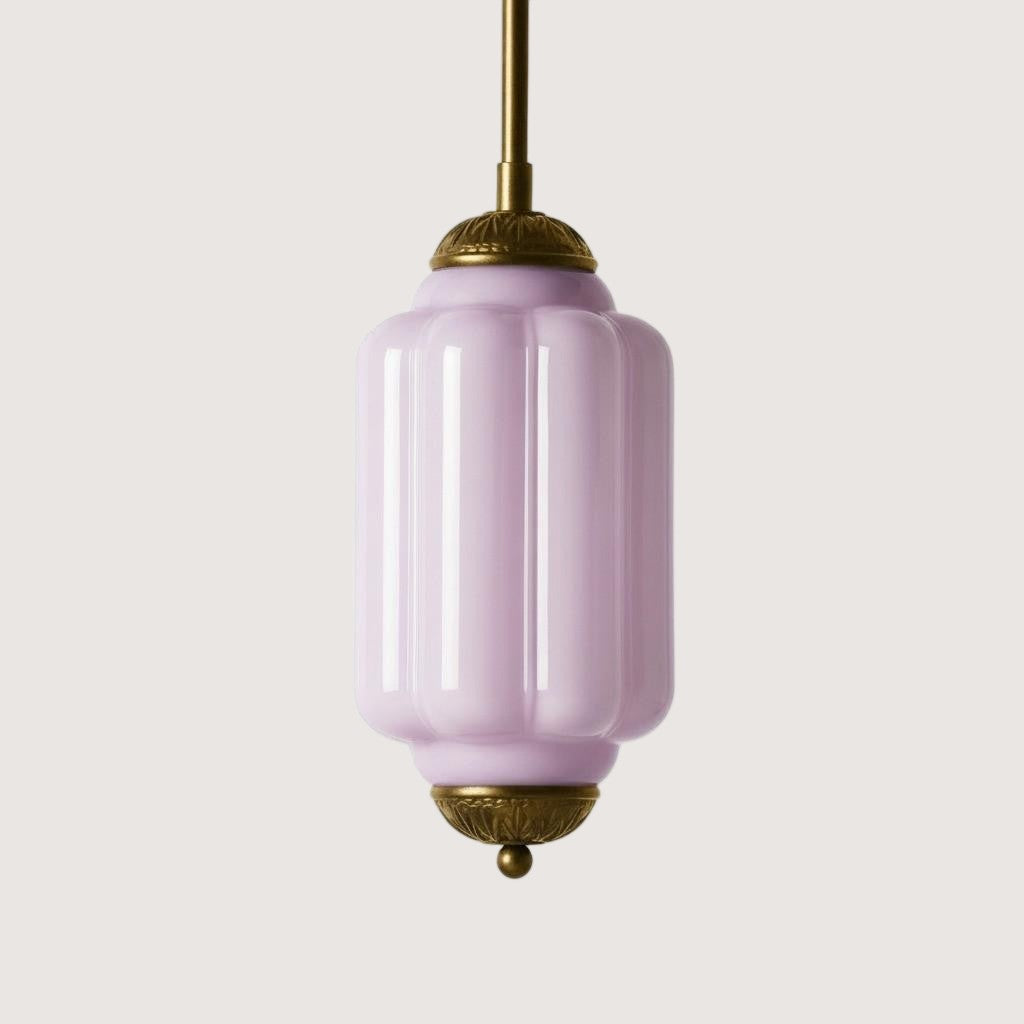 Eloise Petite Pendant Light - Vintage Milk Glass Lamp