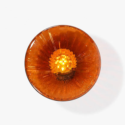 Ripplara Water Ripple Glass Ceiling Lamp with Vintage Style – Flush Mount Design for Bedroom