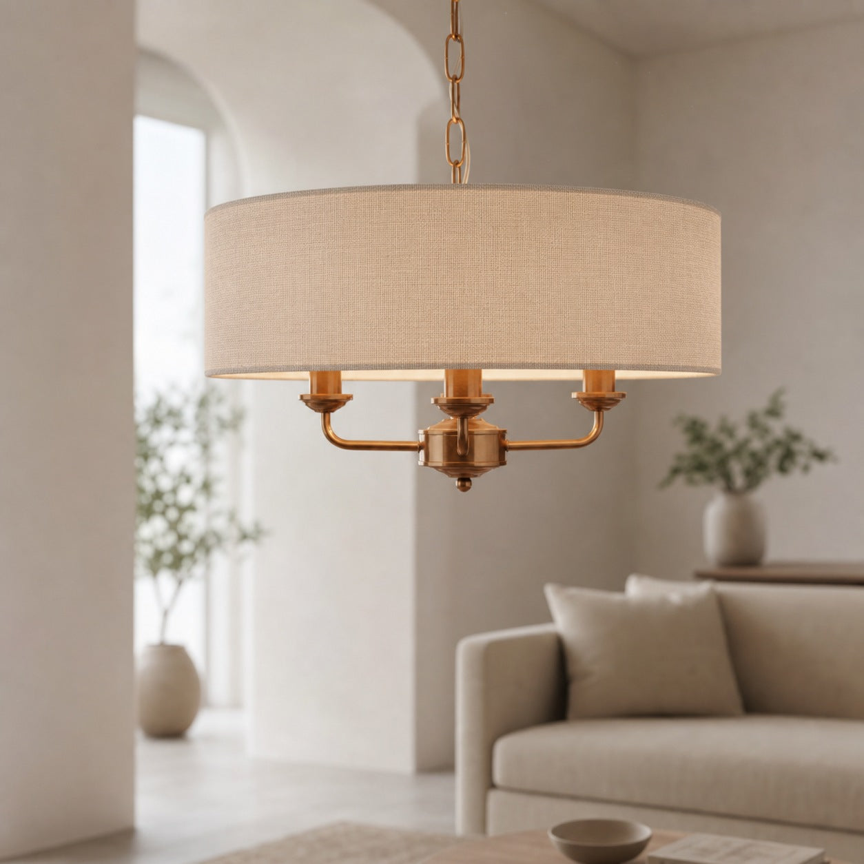 Tela Classic Multi-Light Design Pendant Light – Traditional Style Hanging Lamp for Dining Room