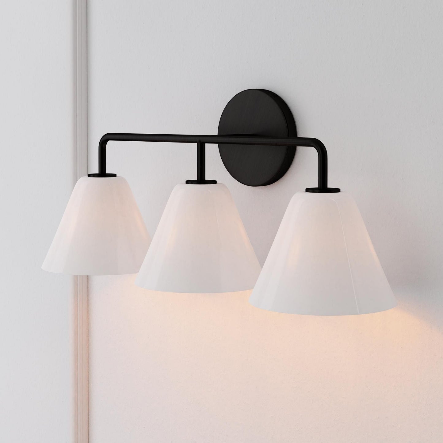 Conica Cone Wall Sconce - 1, 2, 3-Light Modern Glass Lighting