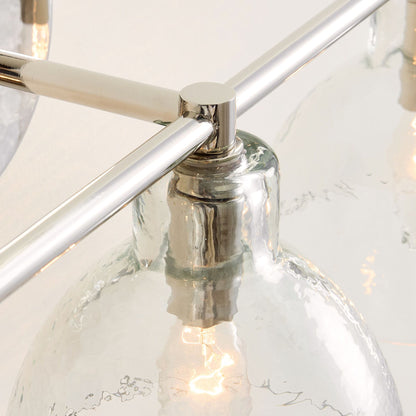 Glavira Recycled Glass Double Sconce - Indoor Brass Wall Lighting