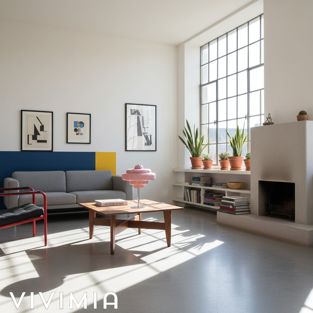 Koloro Tiered Glass Table Lamp – Retro Style for Living Room or Bedroom