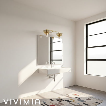 Artivo Layered Brass Design – Scandinavian Style – Wall Sconce – Ideal for Modern Bathrooms