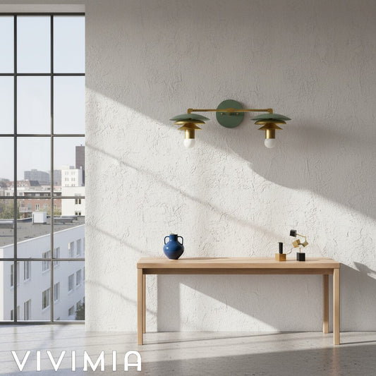 Artivo Layered Brass Design – Scandinavian Style – Wall Sconce – Ideal for Modern Bathrooms