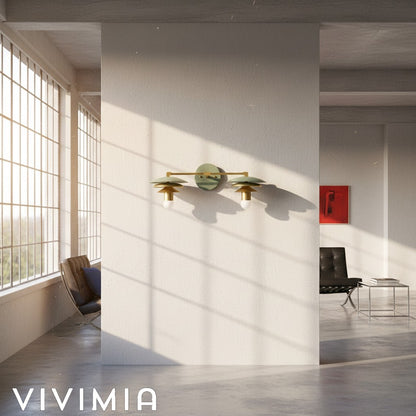 Artivo Layered Brass Design – Scandinavian Style – Wall Sconce – Ideal for Modern Bathrooms