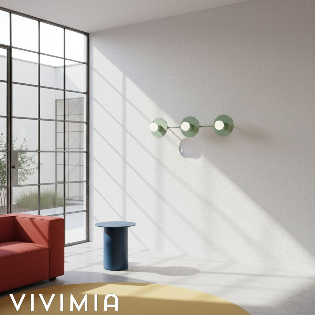 Radiro Globe Modern Spherical Glass Vanity Light – Minimalist 3-Light Fixture for Bathrooms