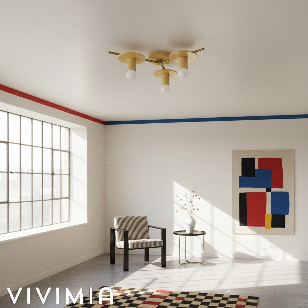 Radiro Colorful Geometric Globe Ceiling Light – Modern Minimalist Fixture for Living Rooms