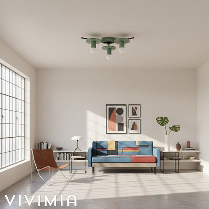 Radiro Colorful Geometric Globe Ceiling Light – Modern Minimalist Fixture for Living Rooms