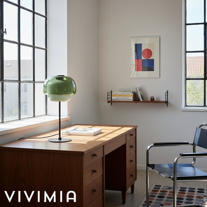 Clinco Sculptural Double-Layer Glass Table Lamp – Modern Style – Living Room Accent