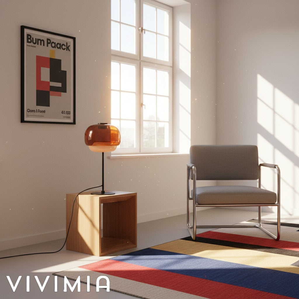 Clinco Sculptural Double-Layer Glass Table Lamp – Modern Style – Living Room Accent