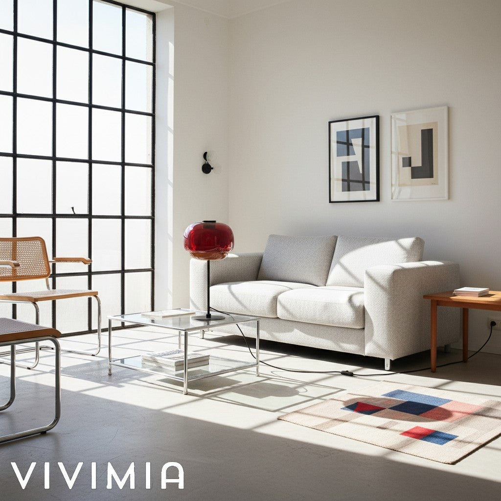 Clinco Sculptural Double-Layer Glass Table Lamp – Modern Style – Living Room Accent