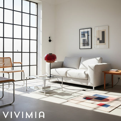 Clinco Sculptural Double-Layer Glass Table Lamp – Modern Style – Living Room Accent