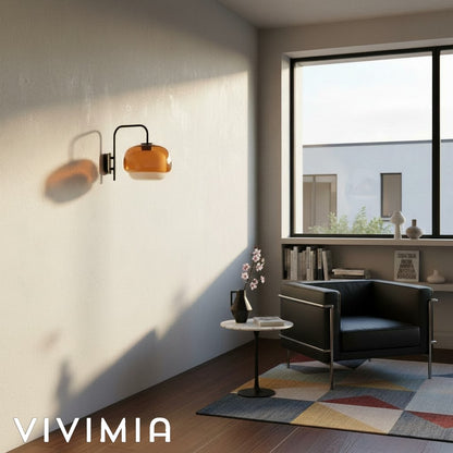 Clinco Mushroom-Inspired Designer Wall Light – Modern Artistic Wall Lamp – Bedroom or Lounge