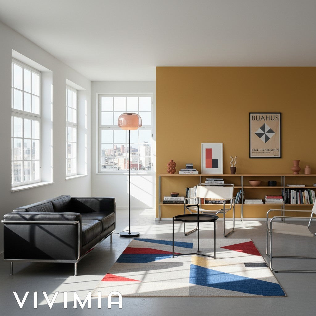 Clinco Double-Layered Glass Floor Lamp – Modern Retro Design – Perfect for Living Room or Bedroom