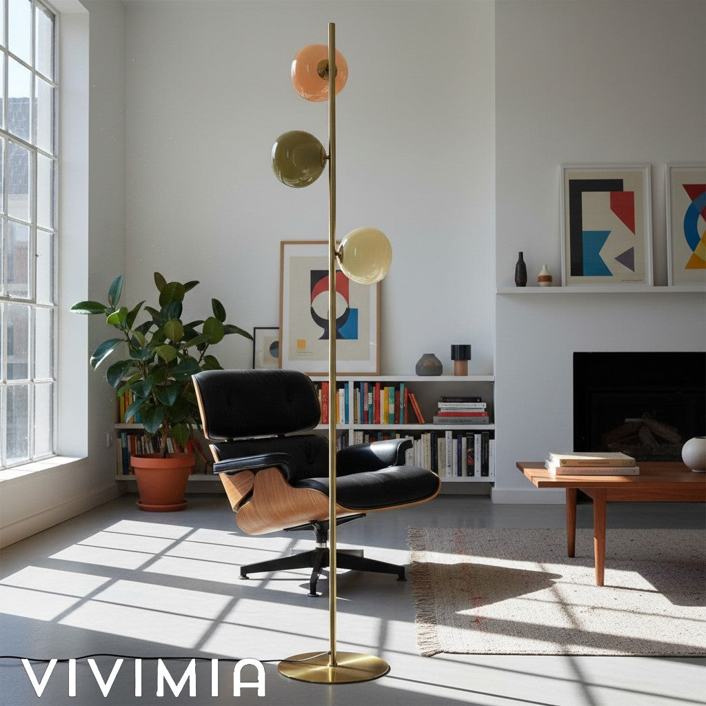 Clustered Opal Glass Floor Lamp – Modern Minimalist Style – Ideal for Living Room or Bedroom