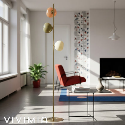 Clustered Opal Glass Floor Lamp – Modern Minimalist Style – Ideal for Living Room or Bedroom