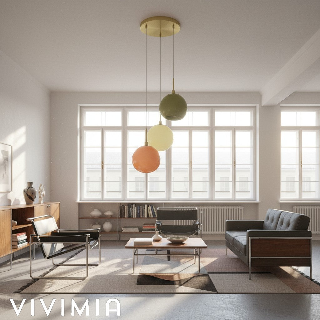 Cluster Opal Glass Pendant Lamp – Modern Minimalist Style – Ideal for Living Room or Bedroom